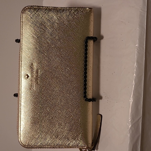 kate spade Handbags - Kate Spade gold long zip wallet